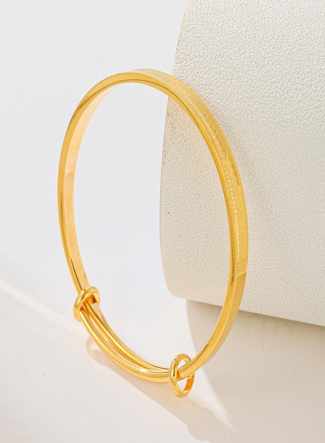 Ethlyn Birthday Gift for her Gold Plated Adjustable Fish Scale Bangle for daily use - Image 3