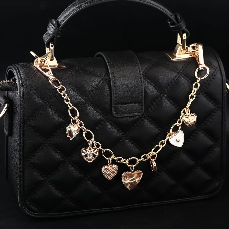 Disengor Bag Chain Extender with Charms - Gold Purse Chain Charm for Handbags - Beach Shells Starfish Keychain for Women - Image 2
