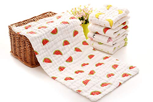 MOM'S HOME Super Soft Absorbent Muslin Organic Cotton Wash Baby Bath Towel- 60X120 CM - (0-3 Years) - Image 5