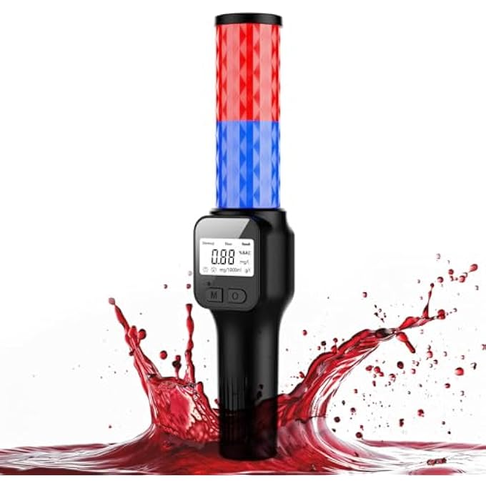 rayihni Alcohol Tester, Portable Personal Breathalyzer Non-Contact, Professional-Grade Accuracy Breathalyzer with LCD Display for Driving - Image 1