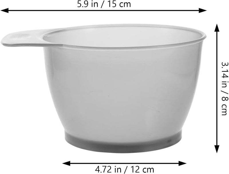 FAVOMOTO Large Hair Coloring Bowls 5pcs with Measurement Scale Plastic Dyeing Bowls for DIY Hair Dyeing Mixing Tools - Image 2
