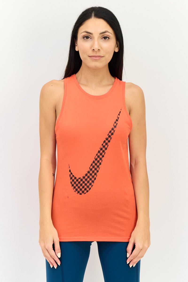 Nike تي شيرت تدريب بدون أكمام للنساء بتقنية دري-فيت، أحمر - Image 1