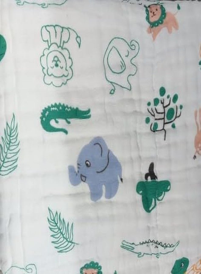 KASSY POP CURATED JUST FOR YOU Kassy Pop Muslin Cotton Bath Towel Cum Baby Swaddler | Extra Soft Towels for Newborn 0 to 3 Years l 100% Organic Cotton wash Towel | 105 X 105 cm (Multicolor) - Image 3