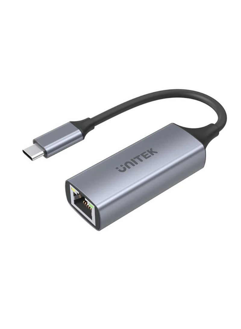 UNITEK محول UNITEK USB-C إلى Ethernet بسرعة جيجابت مع دعم شبكة عالي السرعة 10/100/1000 ميجابت في الثانية للاتصال الموثوق بالإنترنت السلكي على أجهزة الكمبيوتر المحمولة والأجهزة اللوحية والمزيد - Image 1