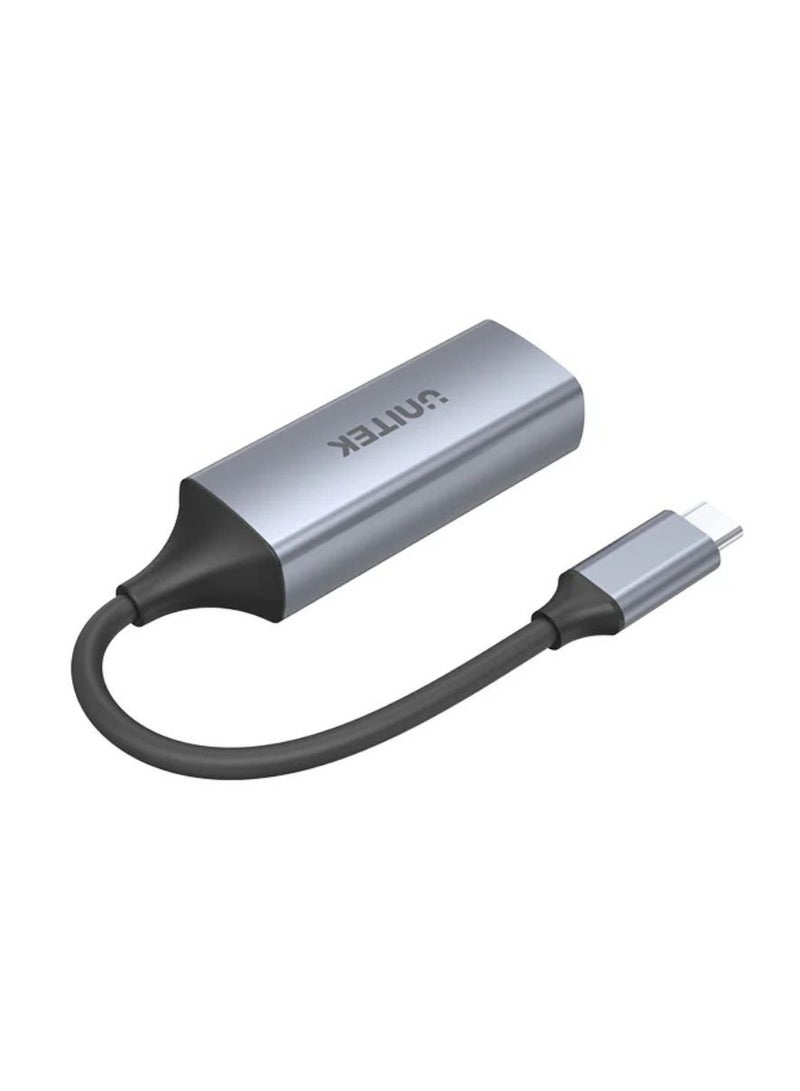 UNITEK محول UNITEK USB-C إلى Ethernet بسرعة جيجابت مع دعم شبكة عالي السرعة 10/100/1000 ميجابت في الثانية للاتصال الموثوق بالإنترنت السلكي على أجهزة الكمبيوتر المحمولة والأجهزة اللوحية والمزيد - Image 2