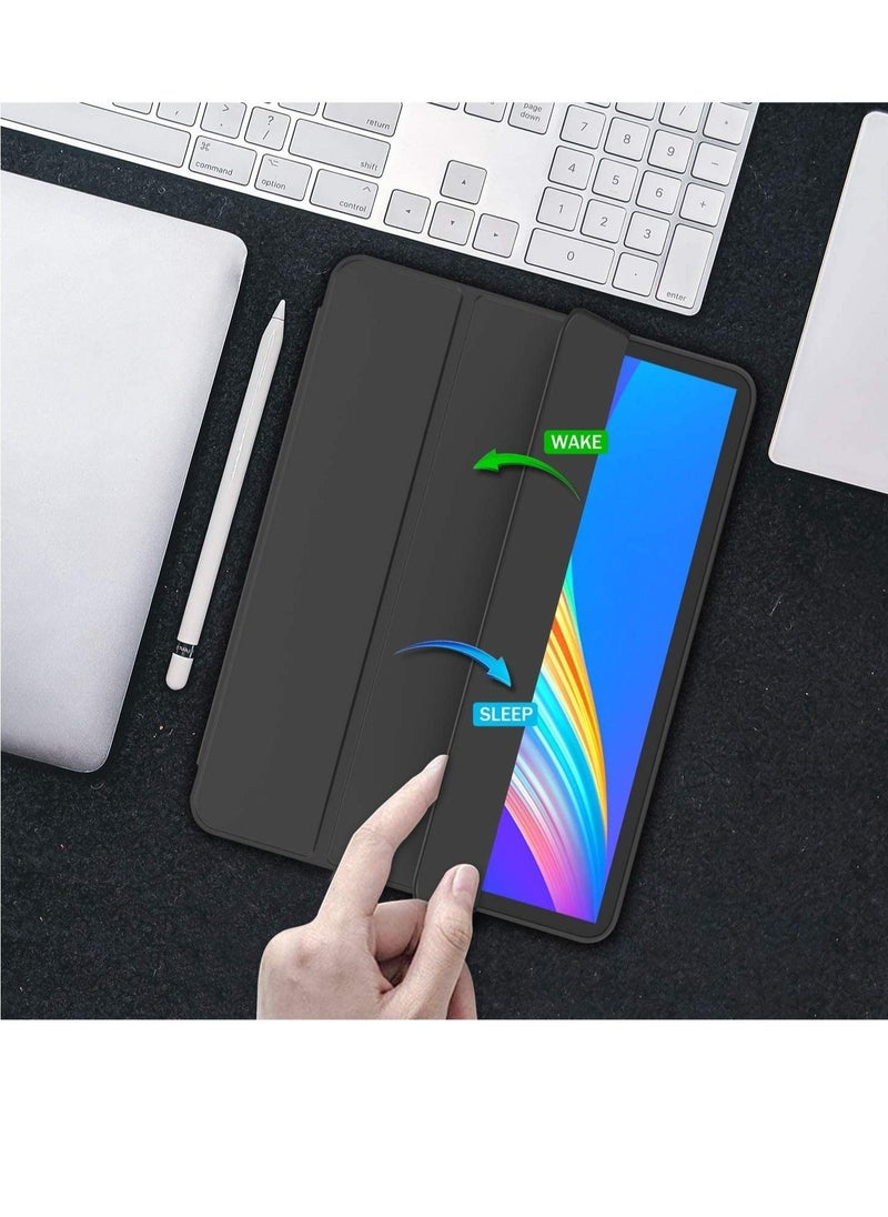 IAF New iPad Pro 12.9 Case 2022(6th Gen)/2021(5th Gen) with Pencil Holder [Support iPad 2nd Pencil Charging/Pair],Trifold Stand Smart Case with Soft TPU Back - Image 5