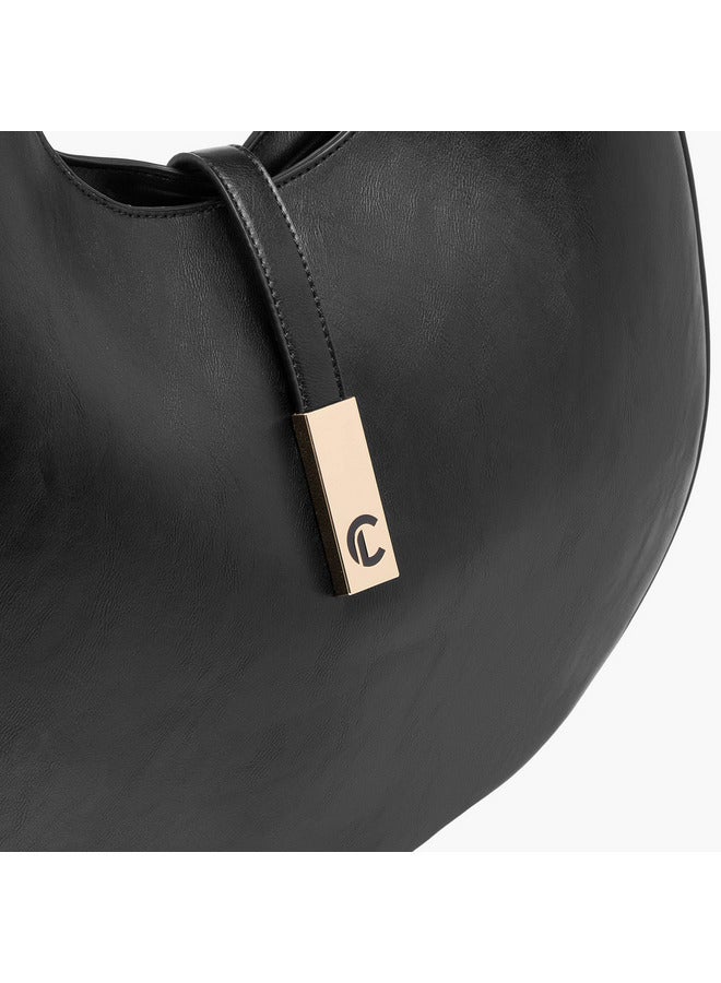 Le Confort Women Solid Shoulder Bag with Zip Closure - Image 5