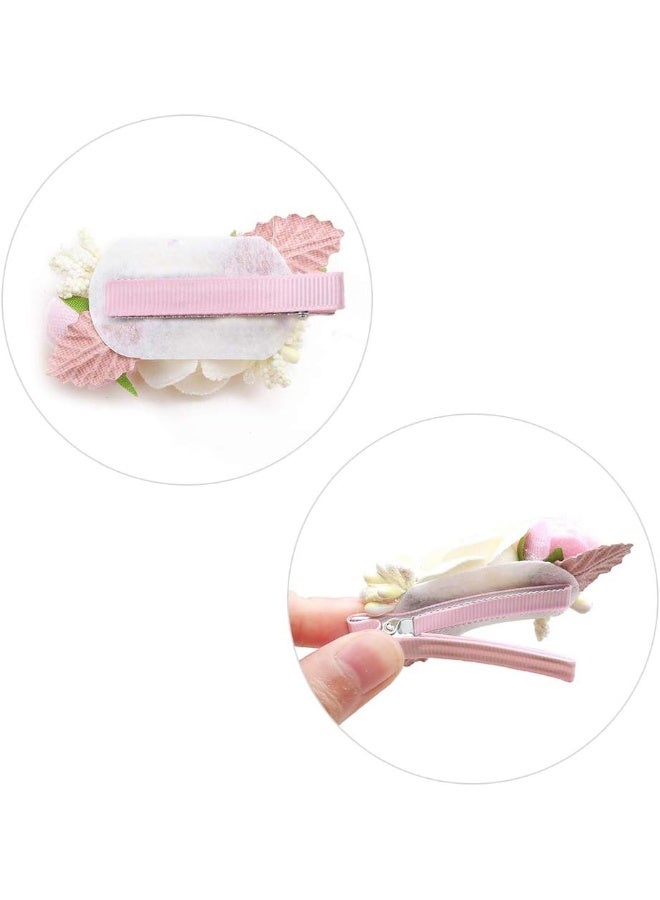 BFNAAgirl Flower Hair Clip BFNAAgirl Baby Girl Hair Bows Exquisite Hair Accessories Alligator Clips for Infants Toddlers Teen Kids Gift 6pcs/set - Image 3