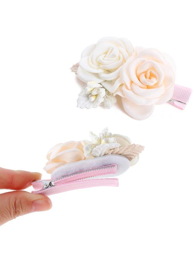 BFNAAgirl Flower Hair Clip BFNAAgirl Baby Girl Hair Bows Exquisite Hair Accessories Alligator Clips for Infants Toddlers Teen Kids Gift 6pcs/set - Image 4