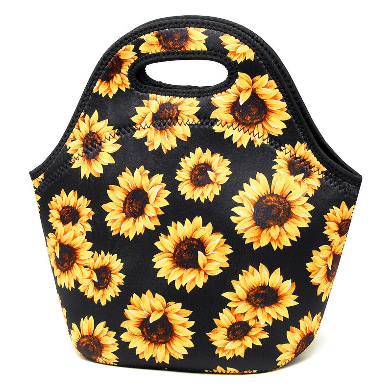 Neoprene Lunch Bag for Women Insulated Lunch Tote Bags Washable Lunch Container Box for Work Picnic Lightweight Meal Prep Bags for Men