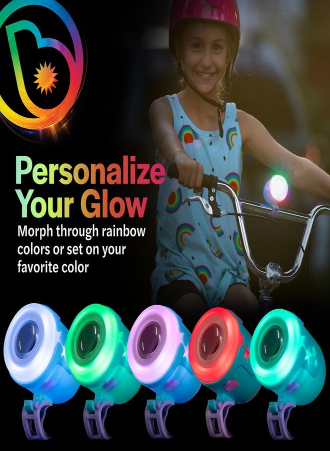 Brightz RideBrightz LED Bike Headlight and Tail Light Set - Rechargeable Bike Lights Front and Back - Kids Bicycle & Scooter Accessories for Boys and Girls - Lighting Set for Safety & Visibility Star - Image 4
