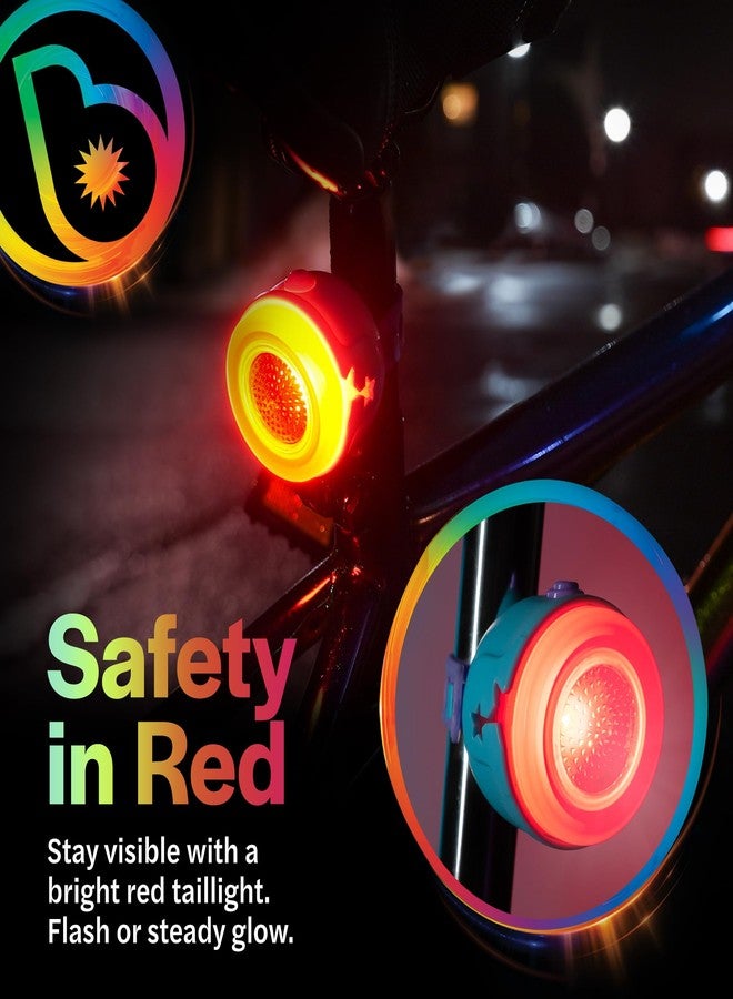 Brightz RideBrightz LED Bike Headlight and Tail Light Set - Rechargeable Bike Lights Front and Back - Kids Bicycle & Scooter Accessories for Boys and Girls - Lighting Set for Safety & Visibility Star - Image 5