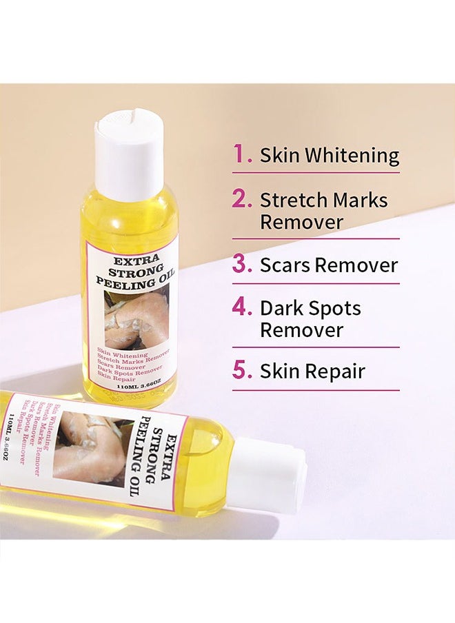 MOOYAM Extra Strong Peeling Oil,Yellow Peeling Oil 110ml Super Strength Dead Skin Remover Skin Moisturizing Hydrating Butter Peeling Remove Dead Skin and Calluses on Feet and Hand Dark Spot Peeling Oil  - Image 4