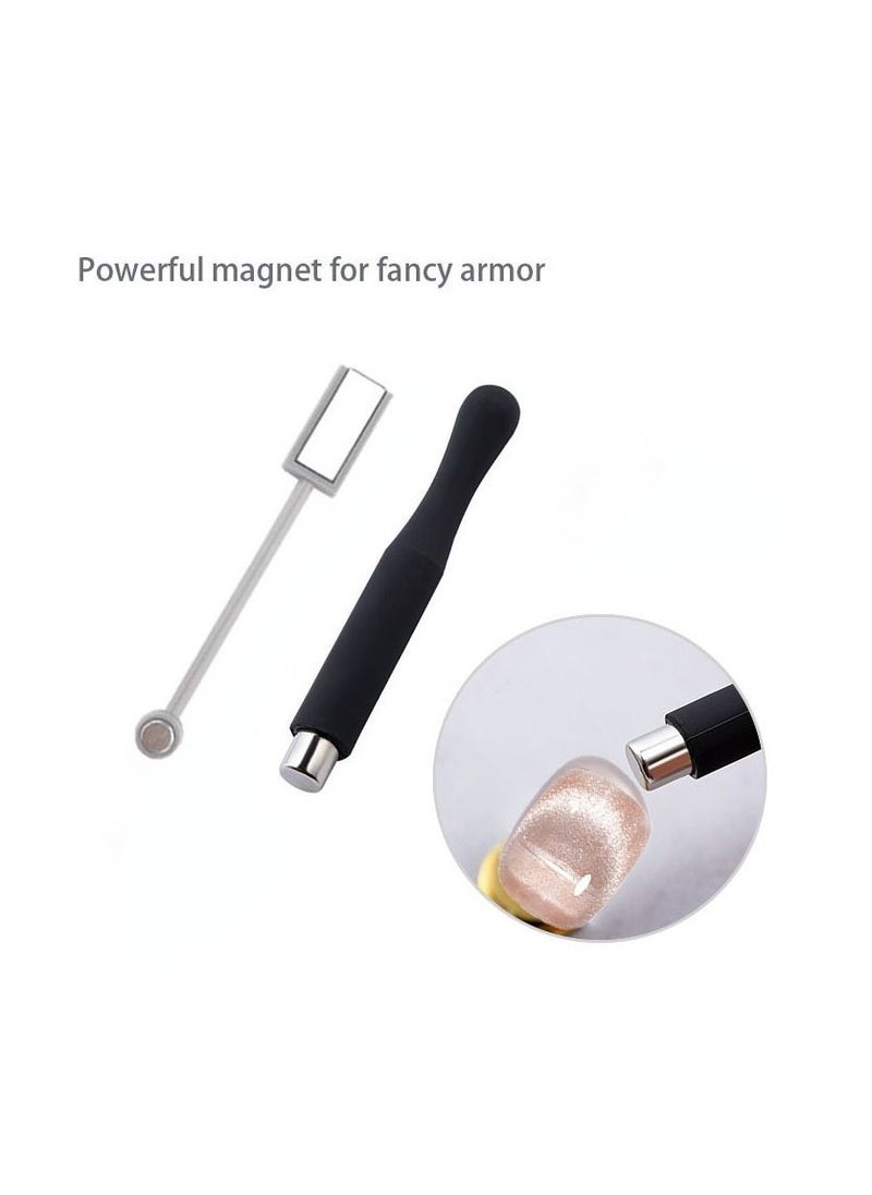 Miss Gooey Nail Polish Set Gel Nail Polish Cat Eye Color Change Glitter with Magnetic Stick Kit Super Shiny Color Long Lasting UV LED Needs Quick Drying Magnetic Art Manicure DIY At Home Soak for Women  - Image 3