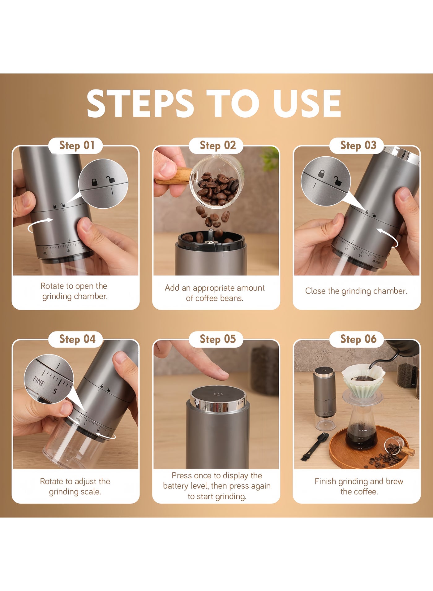 مطحنة قهوة كهربائية