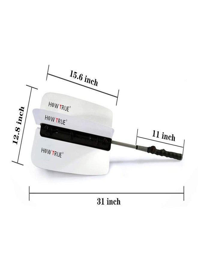 HOW TRUE Golf Power Resistance Trainer Golf Swing Trainer Golf Power Swing Fan, White - Image 3