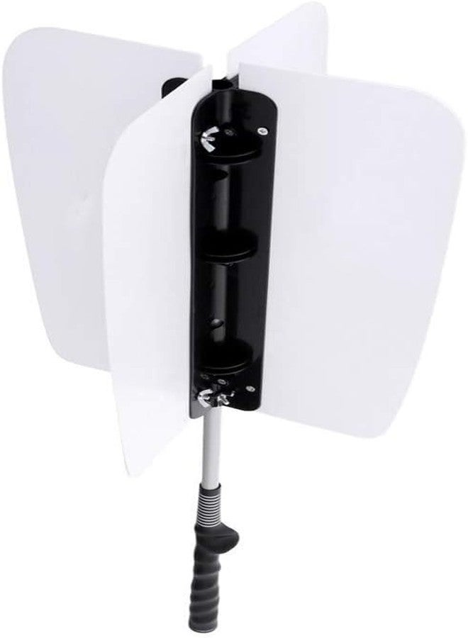 HOW TRUE Golf Power Resistance Trainer Golf Swing Trainer Golf Power Swing Fan, White - Image 4