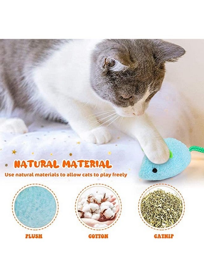 Generic Mouse Toy - 6 Pieces Cats Mouse Plush Cat Toys Realistic Cute Kitten Mice Filled Polyfill Rat For Cat  - Image 2