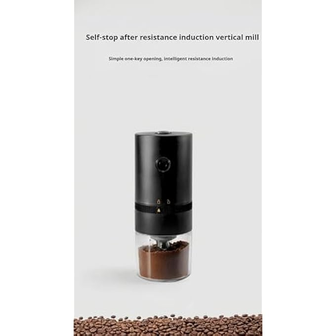 Honwor Portable Electric Burr Coffee Grinder MultiGrind Settings For Camping Drip Espresso Pour Over  French Press  Usb Charging - Image 5