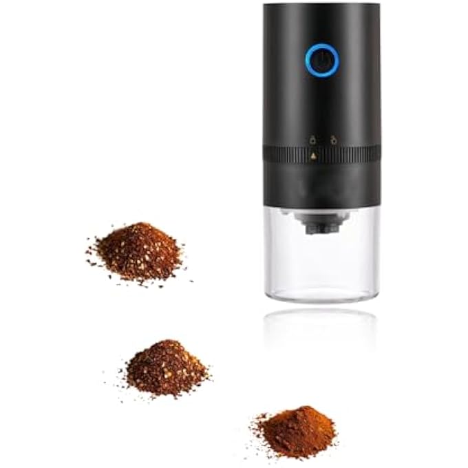 Honwor Portable Electric Burr Coffee Grinder MultiGrind Settings For Camping Drip Espresso Pour Over  French Press  Usb Charging - Image 1