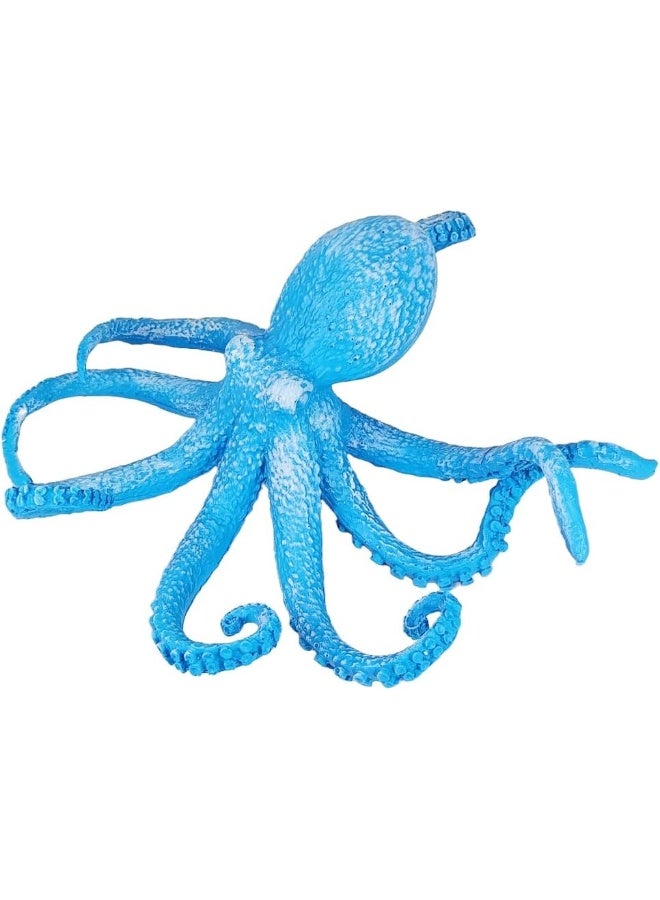 YINZUO YINZUO Resin Octopus Figurine Decorative Ocean-Themed Sea Animal Sculpture for Coastal, Nautical, or Beach House Decor (Sky Blue) - Image 2