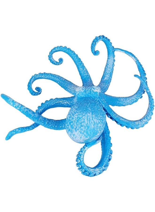 YINZUO YINZUO Resin Octopus Figurine Decorative Ocean-Themed Sea Animal Sculpture for Coastal, Nautical, or Beach House Decor (Sky Blue) - Image 4