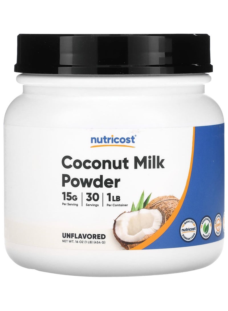 Coconut Milk Powder, Unflavored, 16 oz (454 g)