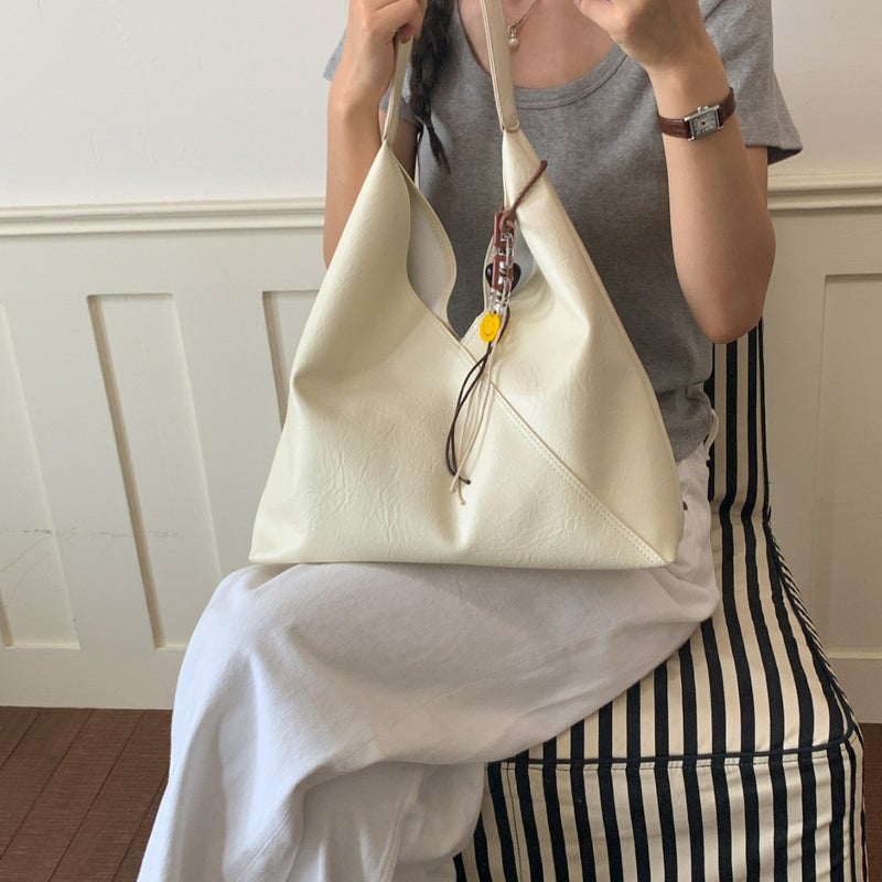 Women's Vintage Style Large Capacity Shoulder Tote Bag - Image 3
