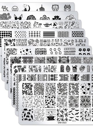 10Pcs Nail Art Stamping Plates Set Animals Design Nail Image Stamp Plates Manicure Templates Nail Art Tools - pzsku/ZC66FF03FC95503F5C479Z/45/_/1684216140/e4248e3b-7c3e-4190-bb36-cc126825f9dc