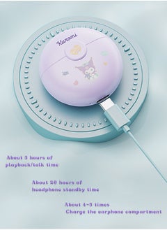 Sanrio Wireless Bluetooth Headphones, Call Noise Canceling Headphones with Mic, (Purple)  - Image 4