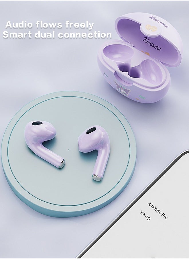 Sanrio - Wireless Bluetooth Headphones, Call Noise Canceling Headphones with Mic, (Purple) - Image 1