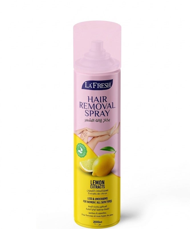 LAFRESH Hair Removal Spray with Lemon Extract – 200ml - Image 1