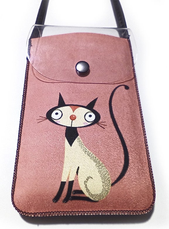 Cemmys Women's Cross Pattern Shoulder Strap Phone Bag Case  - Image 1