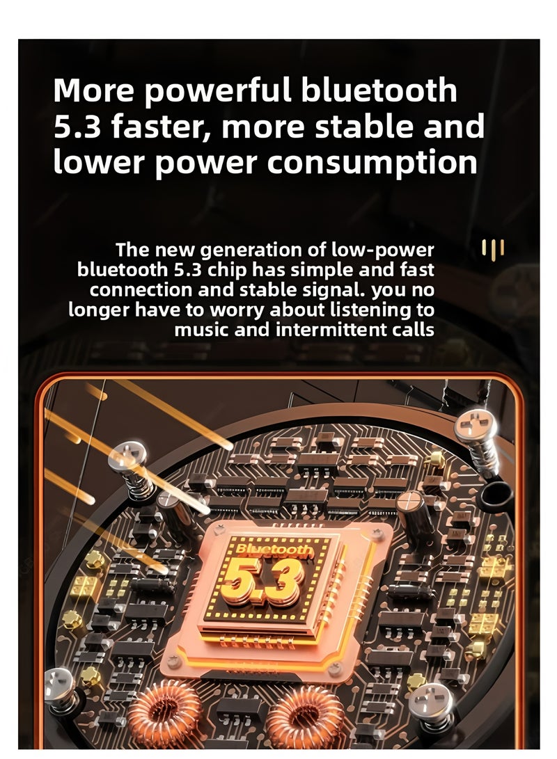 Flyview Neckband Bluetooth Headset Wireless Headphones with Noise Cancelling Mic Earbuds Fast Charging & Long Battery Life Waterproof Headphone Comfortable In-Ear earphones Gaming Travel Earpods for Huawei Samsung Honor Xiaomi Android Apple Ear Buds Noise Cancellation - Image 4