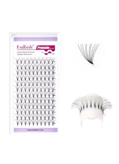 FADLASH FADLASH Premade Fans Eyelash Extensions 10D 0.07 Volume Lash Fans D Curl 14mm Short Stem Handmade Volume Premade Lash Extensions Fans (10D-0.07-D-14mm) 