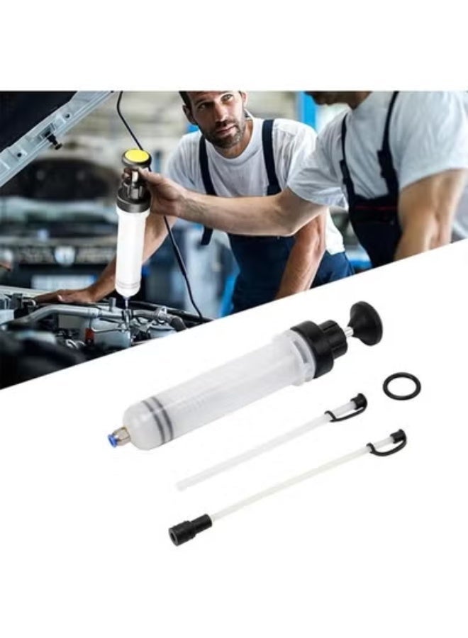 Automotive Fluid Extractor Pump,500cc Fluid Extractor,Oil Change Syringe with Hose, Manual Fuel Suction u0026 Filler, Fluid Change Evacuator - Image 1