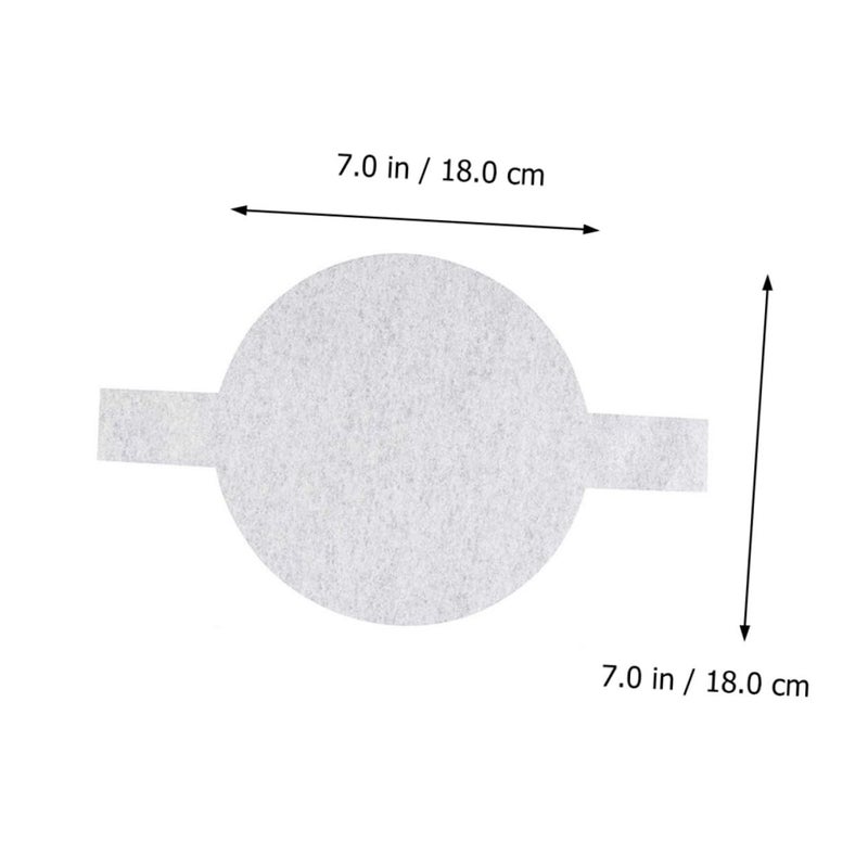 White Non Stick Parchment Paper Sheets 7 Inch 100 Pieces Oven Baking Pan Liners - Image 3