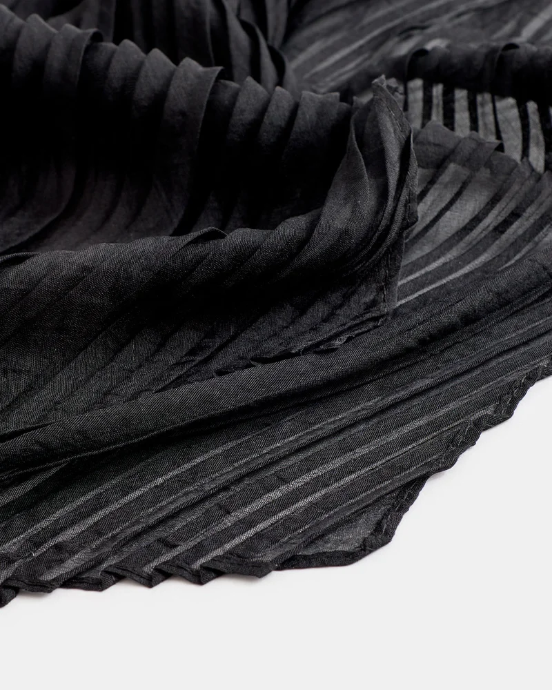 REDTAG Girls Black Solid Scarf