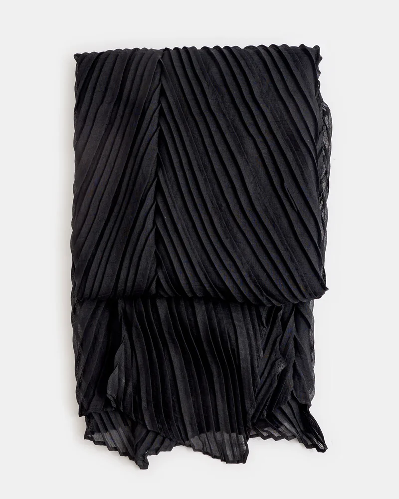 REDTAG Girls Black Solid Scarf