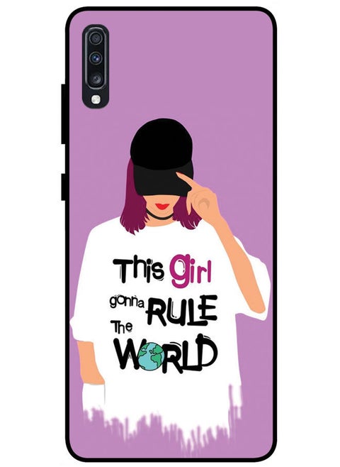 Protective Case Cover For Samsung Galaxy A70 Smart Series Printed Protective Case Cover for Samsung Galaxy A70 This Girl Gonna Rule The World