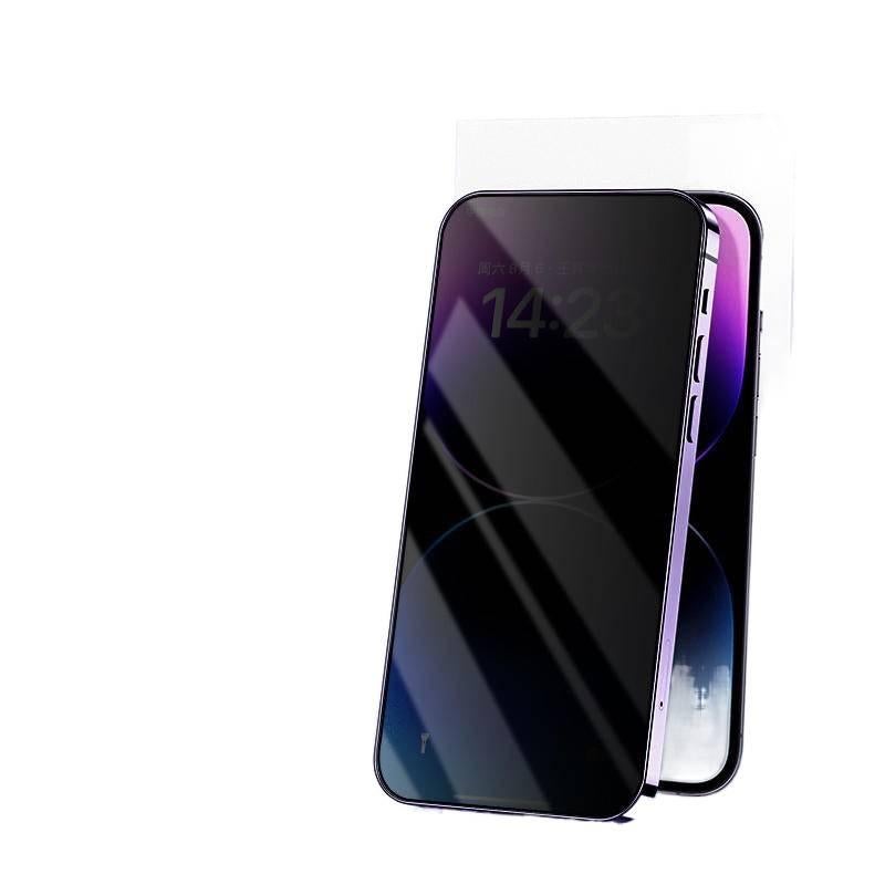 غطاء هاتف بGlass باللون Frosted لـ iPhone 15 / 15 Plus / 15 Pro / 15 Pro Max مع حماية الخصوصية وملمس غير لامع مع مقاوم للصدمات مع مقاومة بصمات الأصابع مع حماية من السقوط للسفر - Image 2