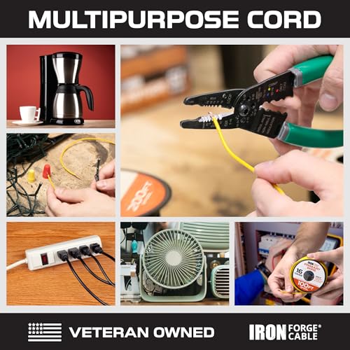 Iron Forge Cable 16 Gauge Primary Automotive Wire - 10 Roll Assortment Pack - 200 Ft of Copper Clad Aluminum Wire per Roll - for Home or Automotive - Image 2