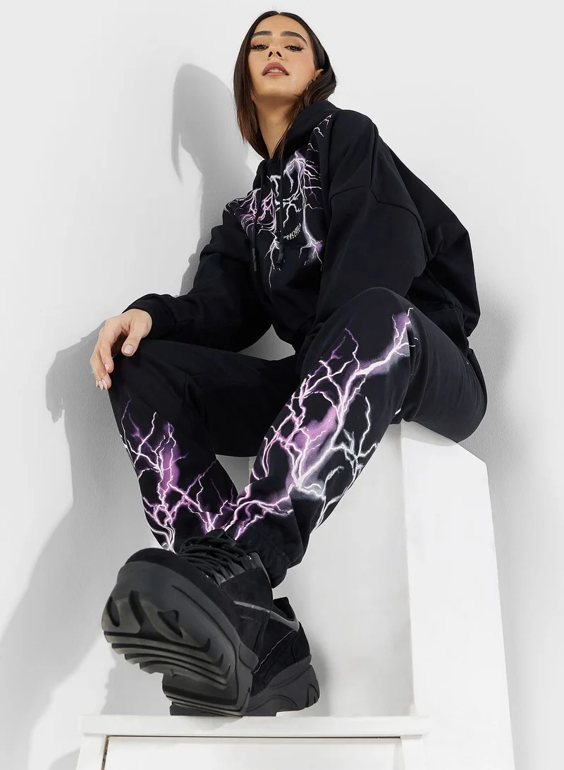 phobia Logo Cropped Hoodie