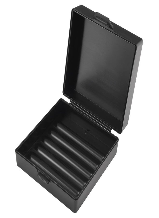 Elimeta Square Soap Dishes Holder for Shower Travel Soap Container with Lid Lightweight Waterproof Soap Box for Dr. Squatch Men's Soap Bar for Traveling Toiletry Gym Bathroom (Black) - Image 1