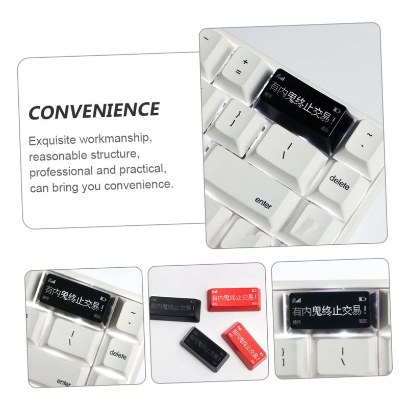 Replacement Translucent Keycaps For Mechanical Gaming Keyboards Black 3 Pieces Set - Image 5