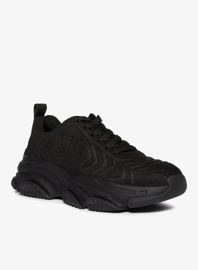 ستيف مادن Pizzey Black Men's Sneakers