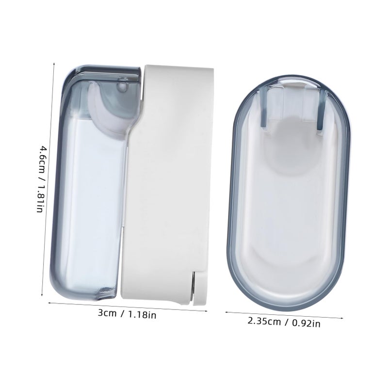 4Pcs Suction Cup Wall Mount Toothbrush Holder No Drilling Bathroom Organizer Rack - Image 3