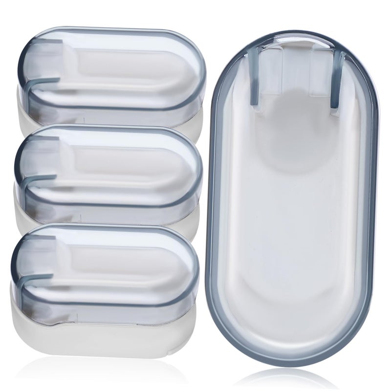 4Pcs Suction Cup Wall Mount Toothbrush Holder No Drilling Bathroom Organizer Rack - Image 2