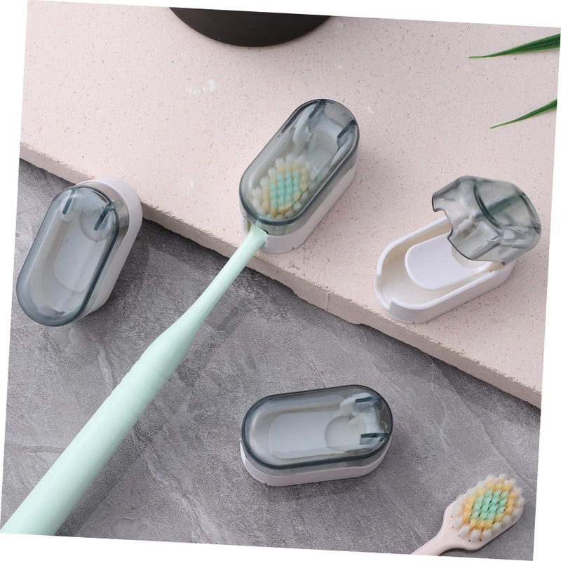 4Pcs Suction Cup Wall Mount Toothbrush Holder No Drilling Bathroom Organizer Rack - Image 5