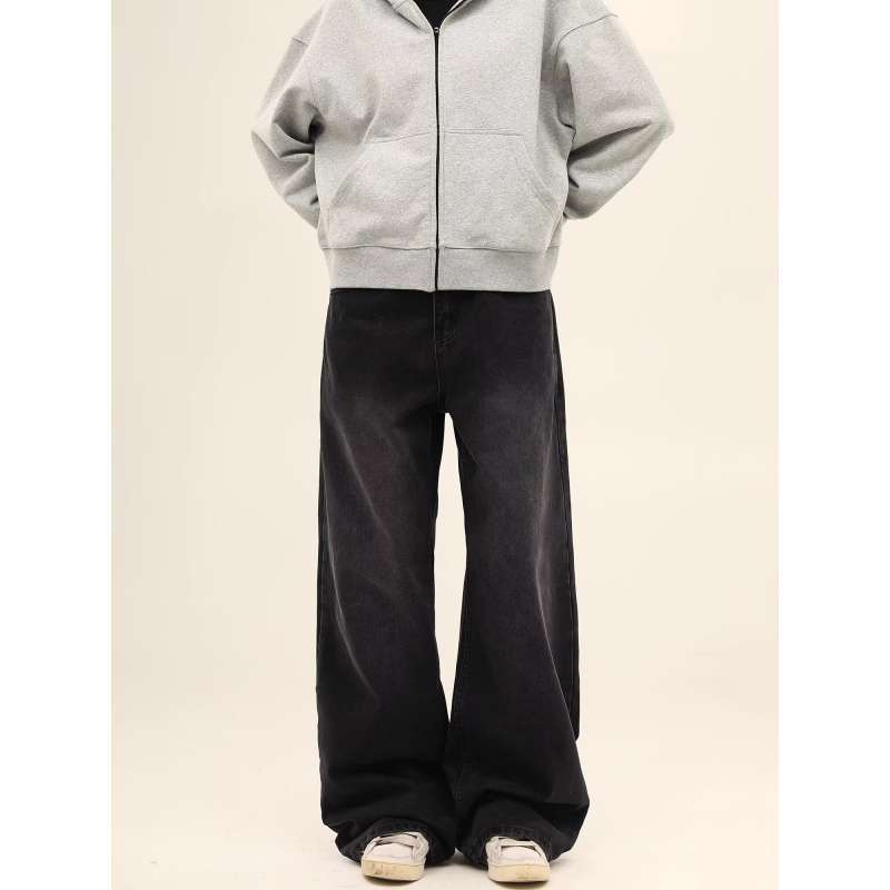 Unisex Classic Denim Jeans Loose Fit Daily Outdoor Wear - Image 2